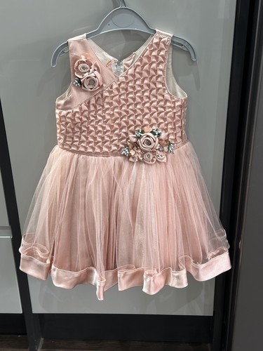 wedding party dress girl bridesmaid flower detail 2-3 years 3-4 SEE DESCRIPTION - Picture 13 of 19