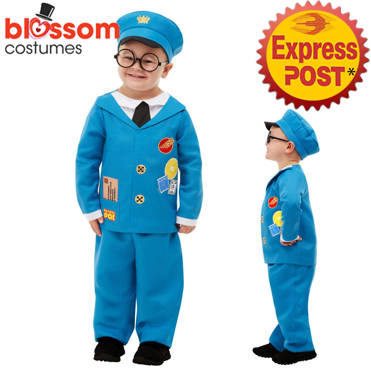 Postman Pat Costume Child Blue Postman Pat Costume Child Blue