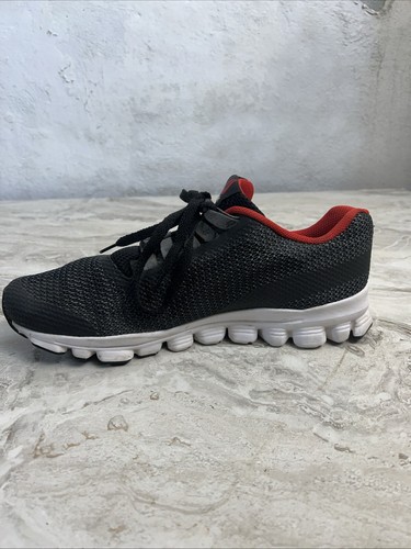 MENS REEBOK HEXAFFECT RED & BLACK MESH RUNNING SHOES, SIZE 11.5 - Picture 8 of 11
