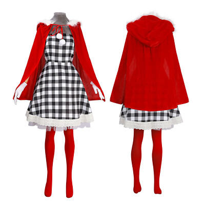Cosplay How the Grinch Stole Christmas Cindy Rot Kleider Halloween Anzüge Cape