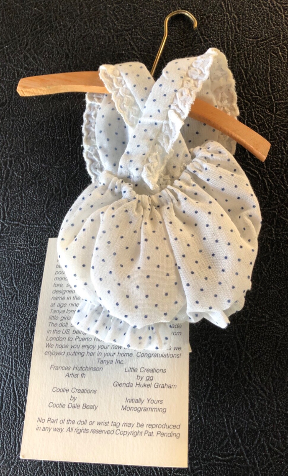 Lot of 3 Tanya Baby Madame Alexander Doll Clothes Outfits Christmas