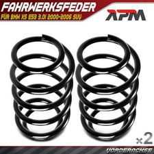 2x Fahrwerk Feder Fahrwerksfeder Vorderachse für BMW X5 E53 3.0i 2000-2006 SUV