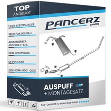 Auspuff für KIA PICANTO II (TA) 1.0 CVVT 69PS Auspuffanlage