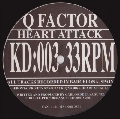 Q-Factor - Heart Attack (12'') (Very Good (VG)) - 2907322447