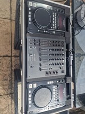 American Audio Radius 1000 pair with mixer and flightcase