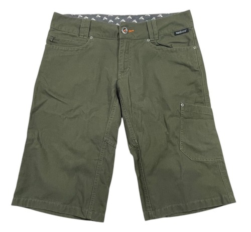 MACPAC Hardwear Shorts Women's Bermuda Khaki Green Pockets Low Rise Zip Size 10 - Picture 1 of 18