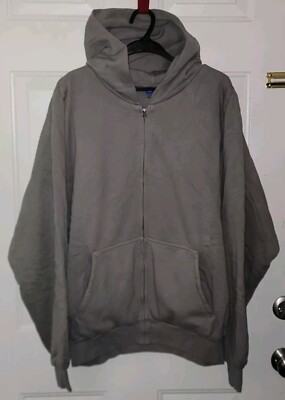 Yeezy Gap ''YZY'' Oversized Full Zip Hoodie Mens Size XL Unreleased Gray NiB
