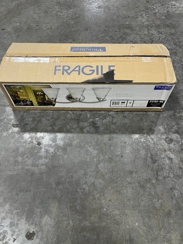 Progress Lighting P3192-09 Trinity 3-Light Brushed Nickel Bathroom Vanity Light - Picture 7 of 11