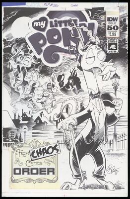My Little Pony : Friendship is Magic #50 Artist Edition cover ~ IDW Publishing