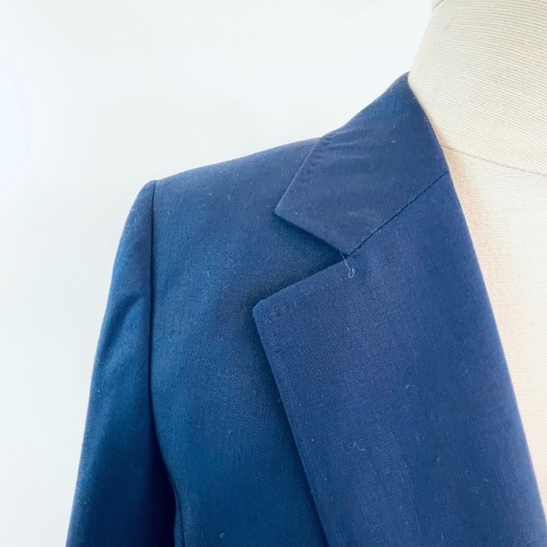 M J Bale size 4 (8) Navy Blue Wool Bangkok Jacket Blazer Designer Label NWT - Picture 7 of 24
