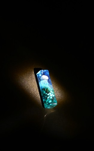 Ozean Motiv Qualle Anhänger/Halskette - Bild 1 von 3