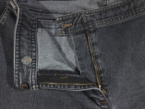 NWOT Apostrophe Women's Black/Gray Stretch Jeans 75% Cotton 23% Polyester Sz 12 - Picture 4 of 6