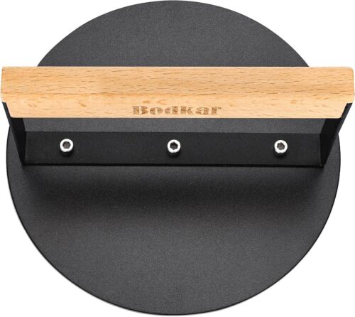 Burger Press 6 inch, Round Burger Smasher Grill Press for Griddle Bacon Press