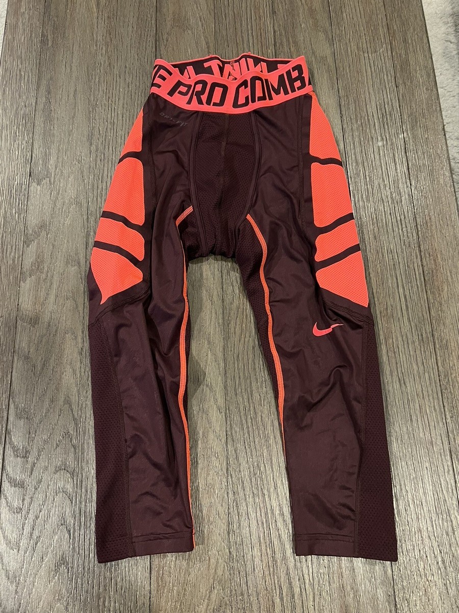 Men's Nike Pro Combat 3/4 Spandex Running Tights Compression Pants Small