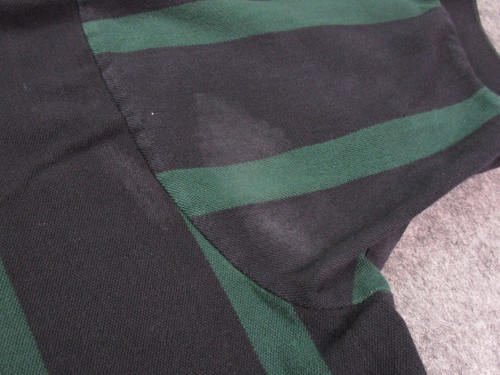 Polo Ralph Lauren Herrenhemd extra groß schwarz grün Pony Rugby gestreift vertikal - Bild 7 von 20