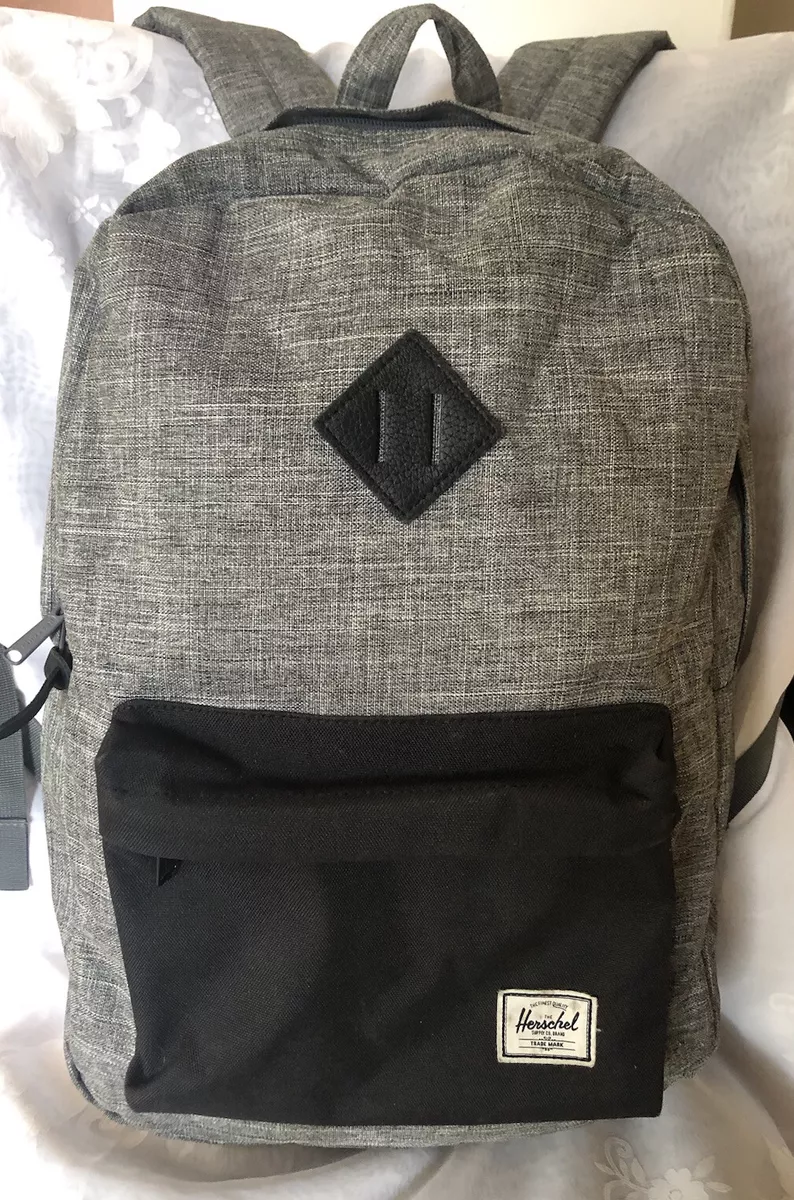 Herschel pop quiz backpack raven crosshatch cheap