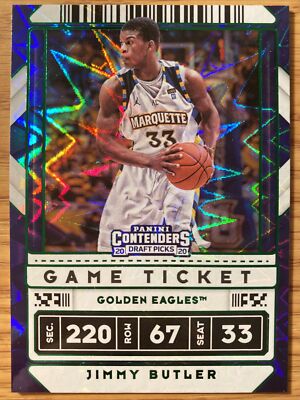 2020 Panini Contenders Draft Picks Green Explosion Jimmy Butler #32 Parallel SP