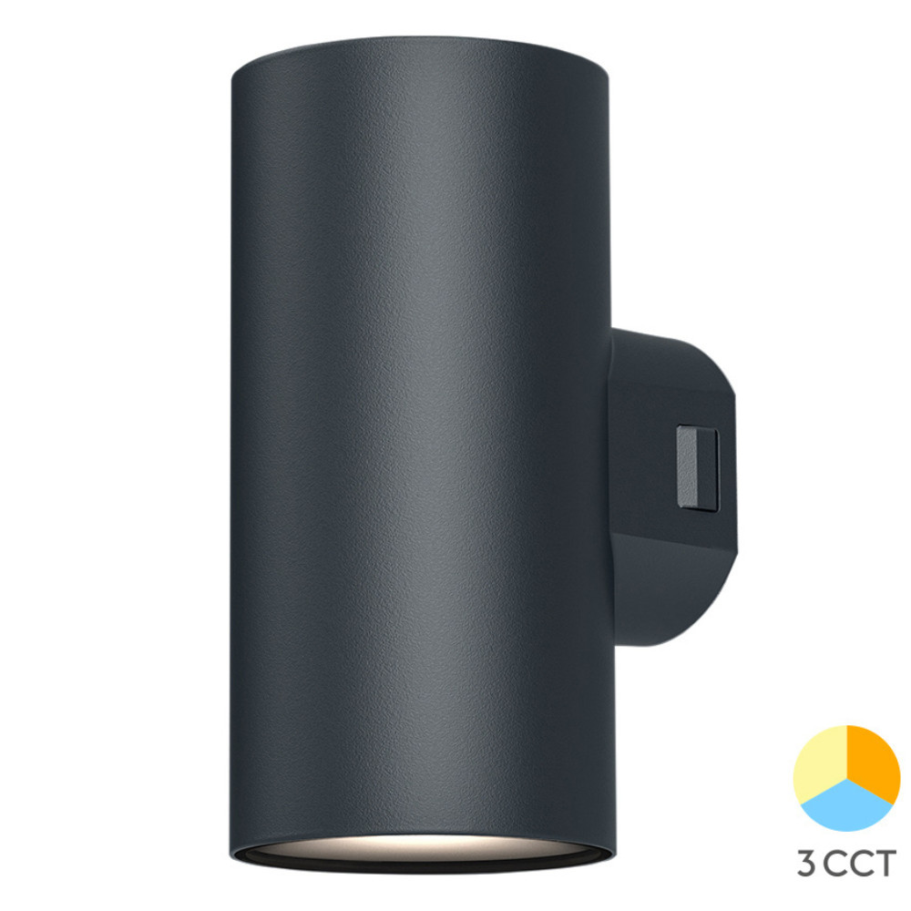 Applique extérieure VEKTA-D2 noire luminaire de jardin LED 2x9W IP65