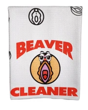 Red Beaver Cleaner After Sex Towel Gag Gift Funny Bachelorette Bachelor Party