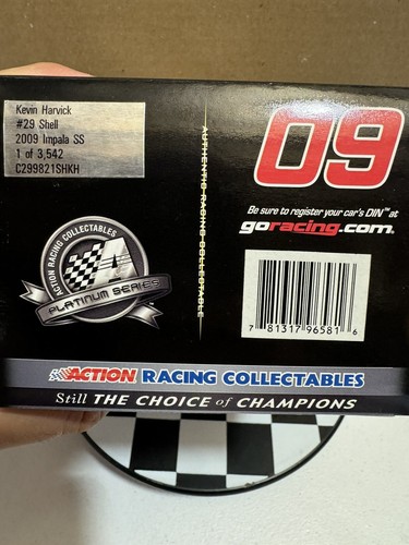 Kevin Harvick #29 Shell 2009 COT Impala 1/24 Nascar Diecast - Picture 8 of 9