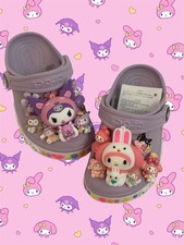 Custom Sanrio Crocs   Kuromi  My Melody Charms Cute Kawaii Clogs Kids  997 