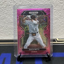 2022 Panini Prizm Draft Picks - Zach Neto #PDP13 Neon Pink Velocity Prizm (RC)