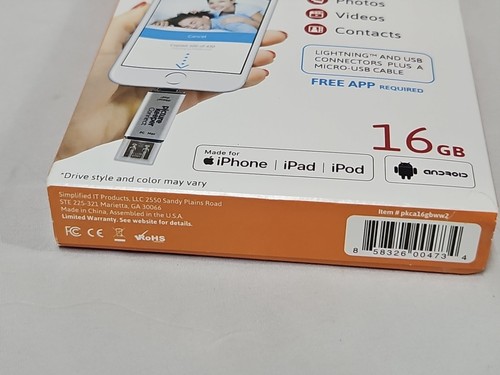 Picture Keeper Connect 16GB Portable Flash USB Backup Storage Device Drive NIB - 第 3/11 張圖片