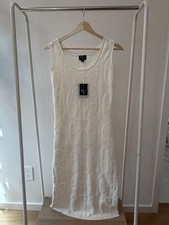 Roller Rabbit x Target Floral Terry Ankle Tank Maxi Dress Cream XS Sleeveless