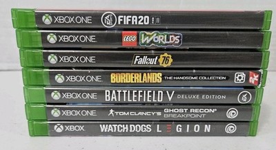 Lot of 7 Popular Microsoft Xbox One Games Watch Dogs Fallout Borderlands Lego