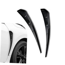 2PCS Car Fender Side Vents, ABS Air Wing Vent Trim Sticker, Fender Decoration