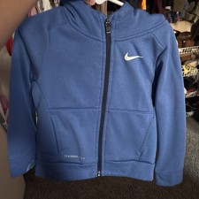 Nike Therma-Fit Full Zip Hooded Sweater Blue 3T Unisex Baby Long Sleeve