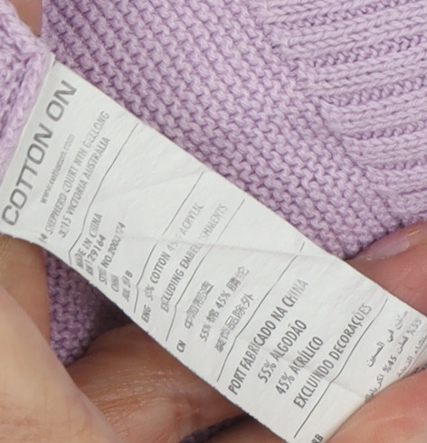 Cotton On Women's Purple XS Pullover Long Sleeve Jumper - Picture 3 of 12