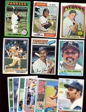 1972/1985 Topps Baseball Lot All Chris Chambliss 14 Different EX+/NRMT