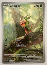Pokémon TCG Chespin Chaos Rising Illustration Rare 87/86 Full Art Holo EN