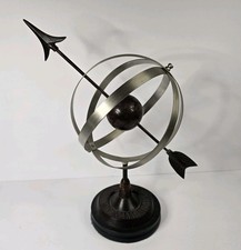 "Escultura de flecha globo astrolabio marítimo esfera armilar náutica 15"""