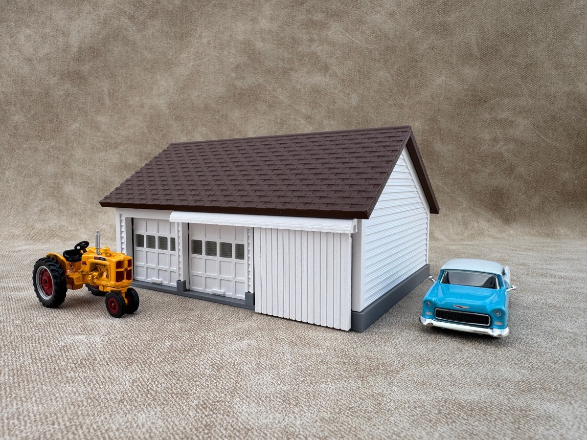 ☆ 1/64 Garage Item M 1/64 Scale Garage - Early 1940s Farm Garage - Farm Set Model