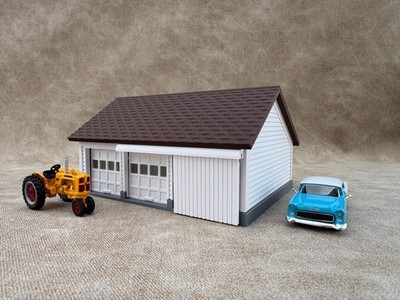 1/64 Scale Garage - Early 1940s Farm Garage - Farm Set Model - Made in USA