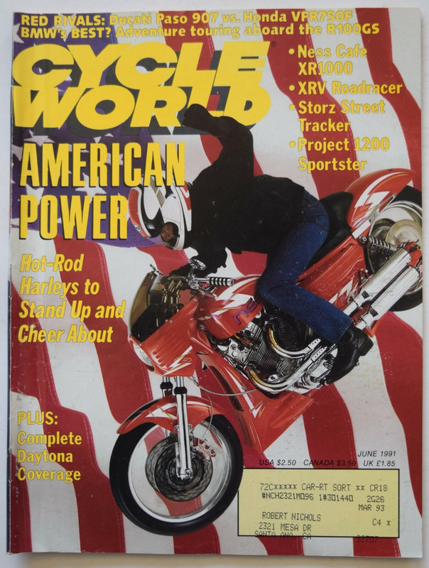 CYCLE WORLD MAGAZINE - JUNE 1991 - American Power