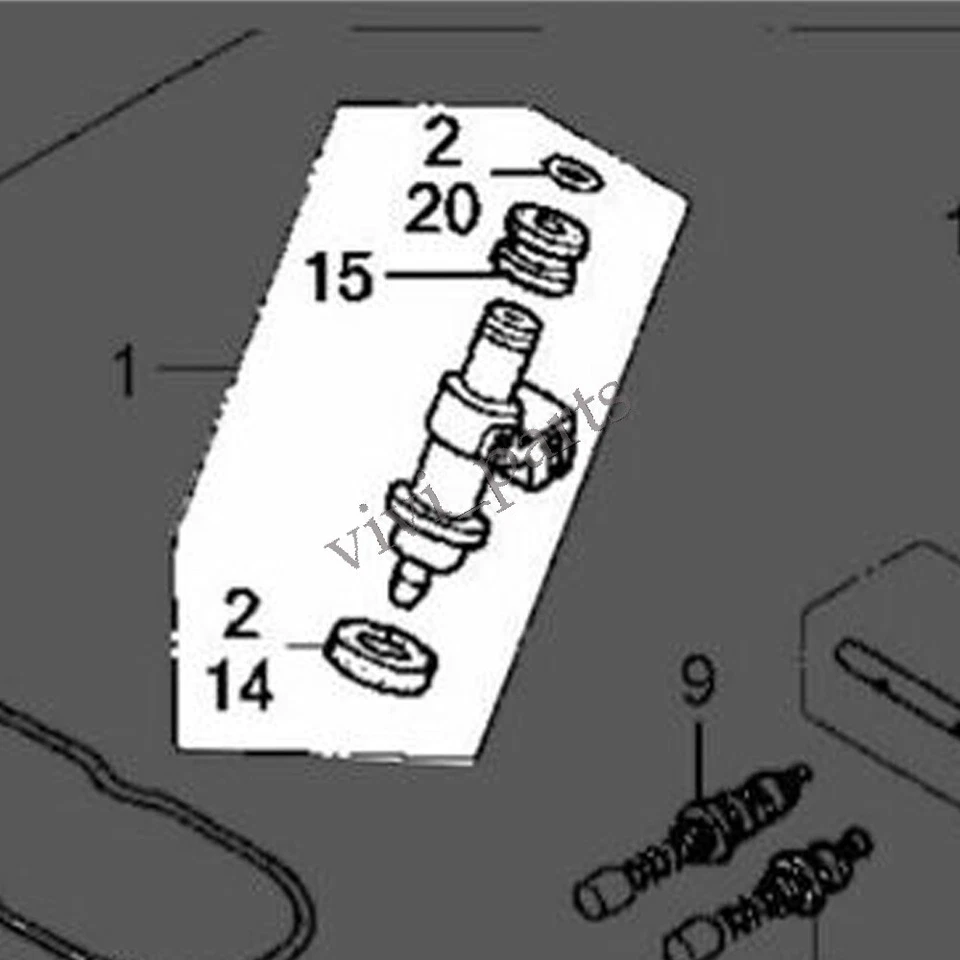 Juego de 4 inyectores de combustible 06164-PCB-000 para Honda CBR1100XX 1999-2003 Foto 2 de 2