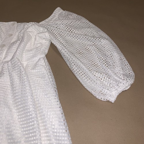 White Button Up Dress New York & Company Large - Picture 5 of 14