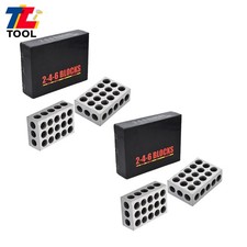 2 Pair 2-4-6 Blocks 23 Holes .0002" Machinist  246 Jig 2 4 6 Precision