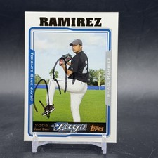 2005 Topps #UH297 Ismael Ramirez Rookie On Card Auto Blue Jays Vintage Baseball. rookie card picture