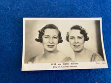COLUMBIA RADIOGRAM ADVERT  WIRELESS ADVERT POSTCARD D & ELSIE WATERS NEAR MINT