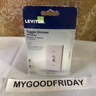 LEVITON TSL06-1KT Toggle Dimmer with Slide Bar Light Switch Light Almond