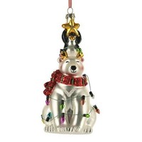 Gift Company HäNger EisbäR Mit Lichterkette, Weiß