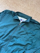 VINTAGE 90s Russell Athletic Windbreaker Full Zip Jacket Men Large Dark Green