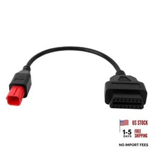 6 Pin OBD2 Adapter Cable, OBD2 Motorcycle Adapter to 16 Pin Diagnostic Scanner