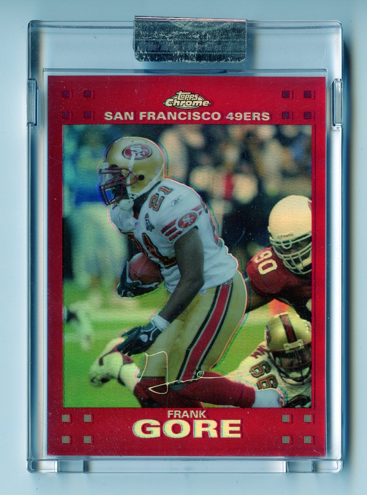 I733 FRANK GORE 2007 TOPPS CHROME RED REFRACTOR 67/139 TC73 49ERS RARE SP