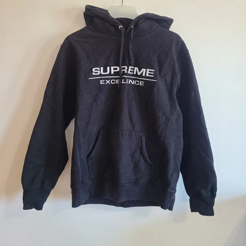 Sweat à capuche noir SUPREME Reflective Excellence taille L