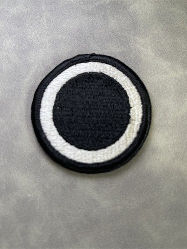 WWII I Corps 1st Army corps patch black white circle sew on style - Picture 1 of 2